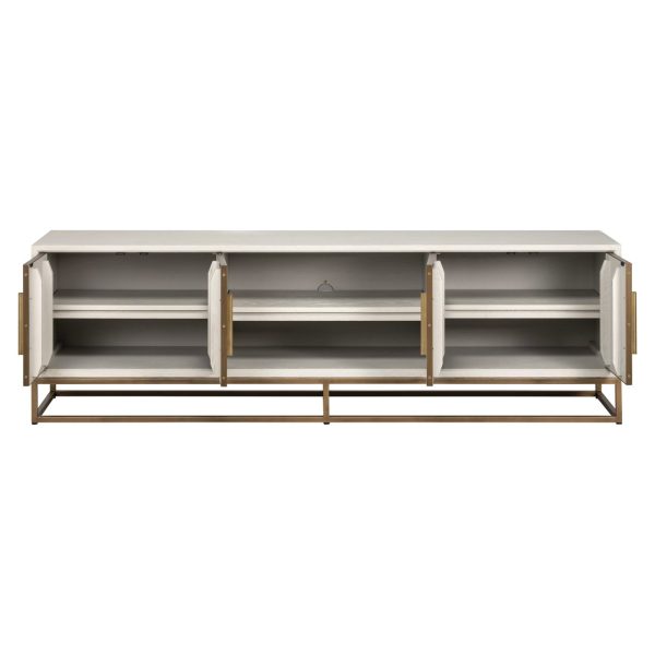 TV-meubel Whitebone brass verona grey  200 Richmond Interiors - Afbeelding 5