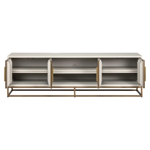 TV-meubel Whitebone brass verona grey  200 Richmond Interiors - Afbeelding 6