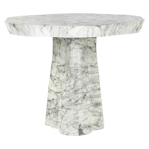 Outdoor eettafel Rockyard white marble look 140Ø Richmond Interiors - Afbeelding 2