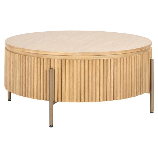 Salontafel Belfort natural oak 85Ø Richmond Interiors