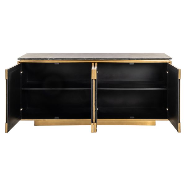 Dressoir Finsbury black/gold Richmond Interiors - Afbeelding 6