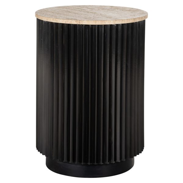 Bijzettafel Hampton dark brown 45Ø Richmond Interiors