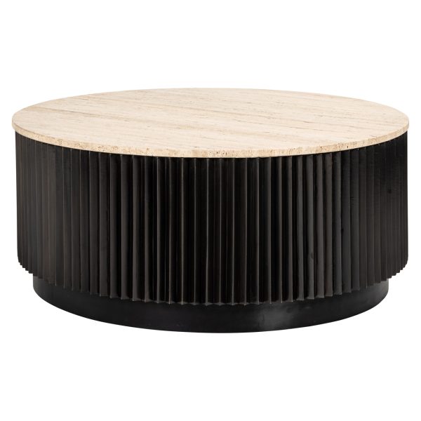 Salontafel Hampton dark brown 90Ø Richmond Interiors