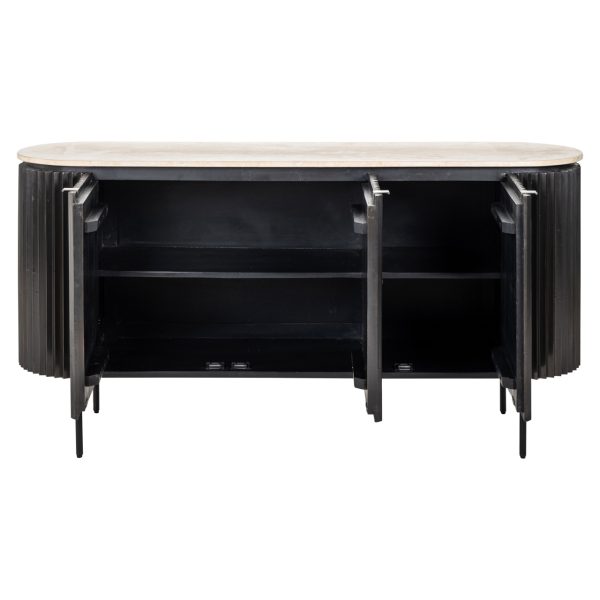 Dressoir Hampton dark brown Richmond Interiors - Afbeelding 4