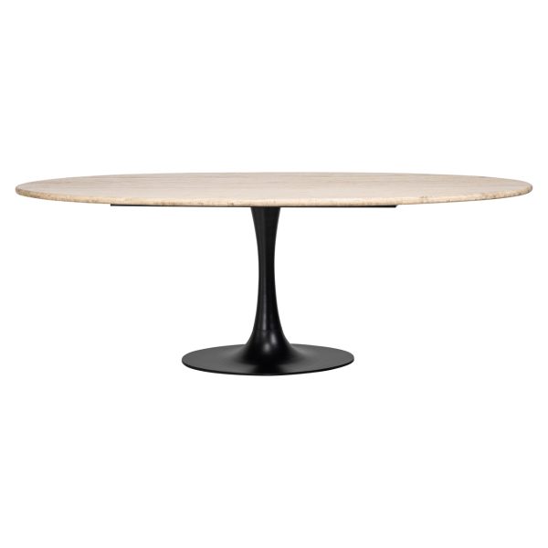 Eettafel Hampton black oval 230 Richmond Interiors - Afbeelding 3
