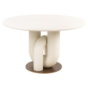 Eettafel Winslow white 135Ø Richmond Interiors