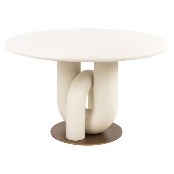 Eettafel Winslow white 135Ø Richmond Interiors