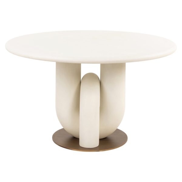 Eettafel Winslow white 135Ø Richmond Interiors - Afbeelding 2