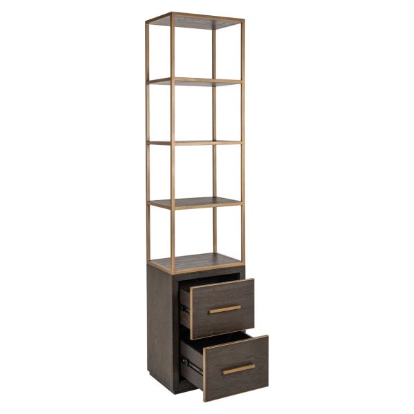 Wandkast Carter brown small 2-drawers Richmond Interiors - Afbeelding 2