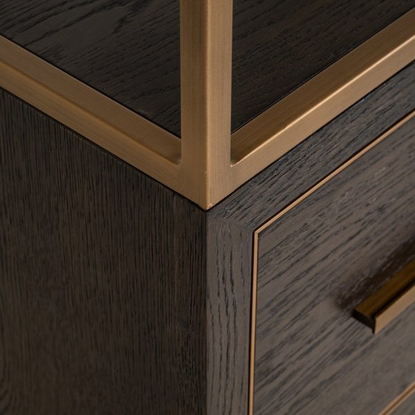 Wandkast Carter brown small 2-drawers Richmond Interiors - Afbeelding 5