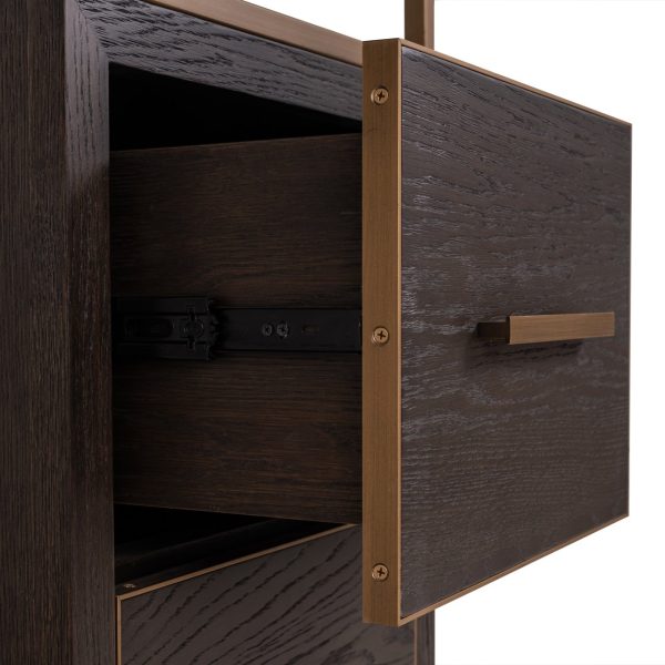 Wandkast Carter brown small 2-drawers Richmond Interiors - Afbeelding 8