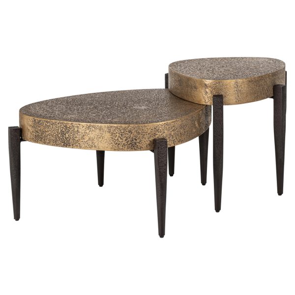 Salontafel Marquee black/gold (Set of 2) Richmond Interiors