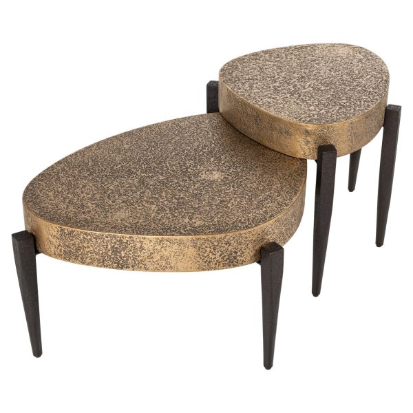 Salontafel Marquee black/gold (Set of 2) Richmond Interiors - Afbeelding 5