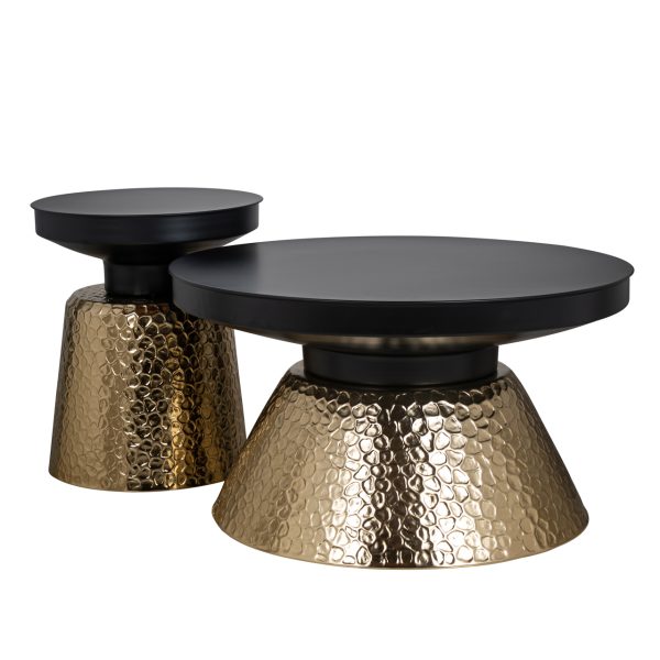 Salontafel Freddie black/gold Richmond Interiors - Afbeelding 2