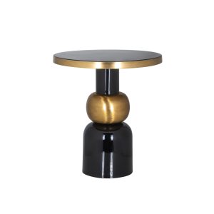 Bijzettafel Mose black 51Ø Richmond Interiors