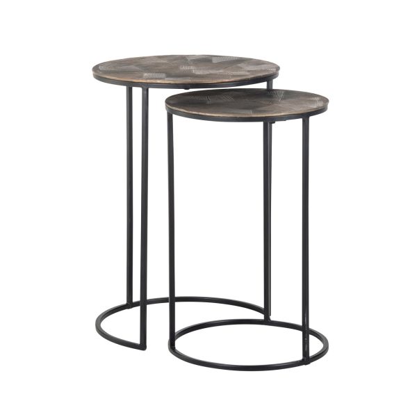 Bijzettafel Tulum brushed gold (Set of 2) Richmond Interiors