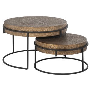 Salontafel Derby black/gold (Set of 2) Richmond Interiors