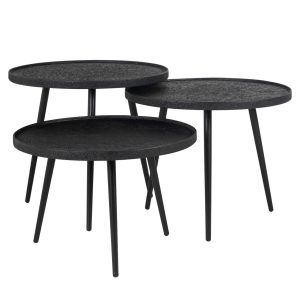 Salontafel Oxford black (Set of 3) Richmond Interiors