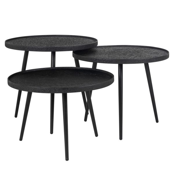 Salontafel Oxford black (Set of 3) Richmond Interiors