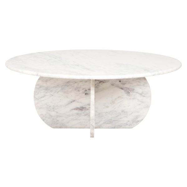 Salontafel Holmes white 90Ø Richmond Interiors - Afbeelding 2