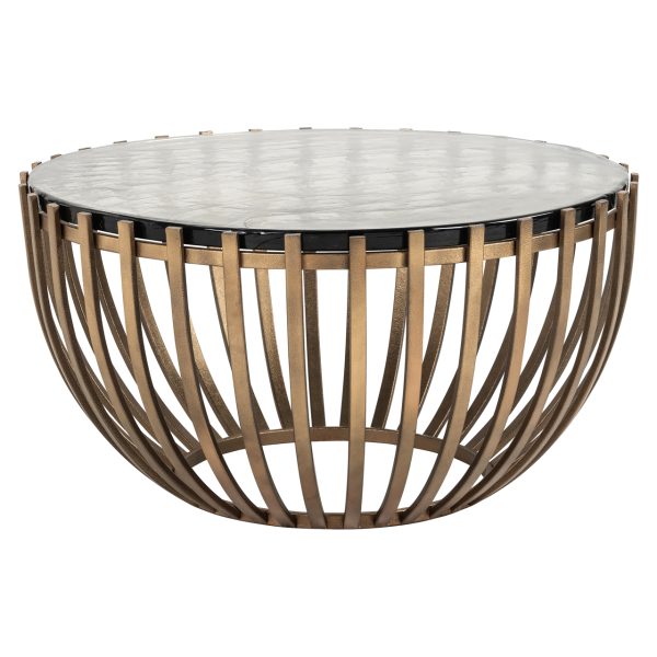 Salontafel Volante gold 84Ø Richmond Interiors
