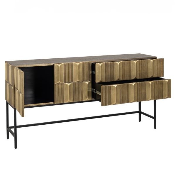 Dressoir Jaxx black/gold Richmond Interiors - Afbeelding 4