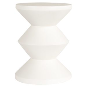 Bijzettafel Bloomstone white 35Ø Richmond Interiors
