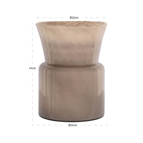 Vaas Milo taupe Richmond Interiors - Afbeelding 2