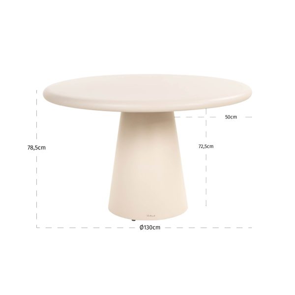 Outdoor eettafel Urban Bloom sandstone 130Ø Richmond Interiors - Afbeelding 4