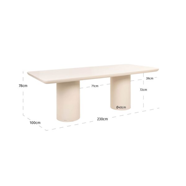 Outdoor eettafel Urban Bloom sandstone 230 Richmond Interiors - Afbeelding 5