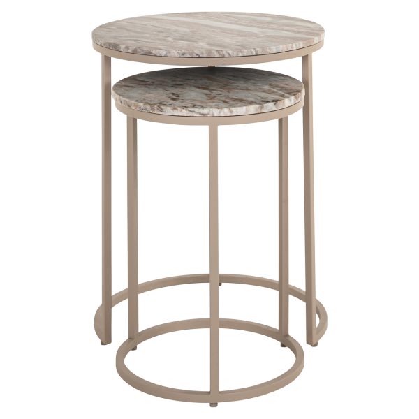 Bijzettafel Fairfax stone (Set of 2) Richmond Interiors - Afbeelding 3