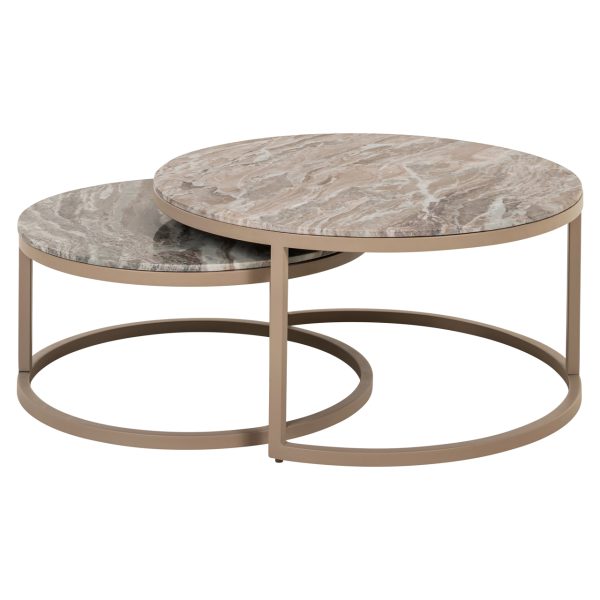 Salontafel Fairfax stone (Set of 2) Richmond Interiors - Afbeelding 2