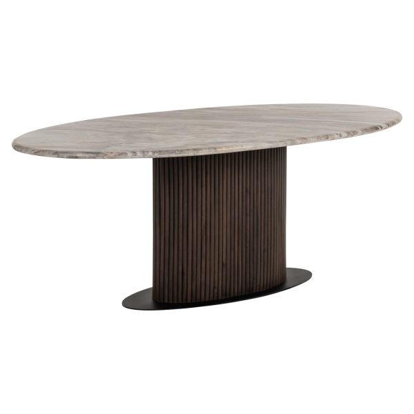 Eettafel Rasford dark brown oval 200 Richmond Interiors - Afbeelding 2