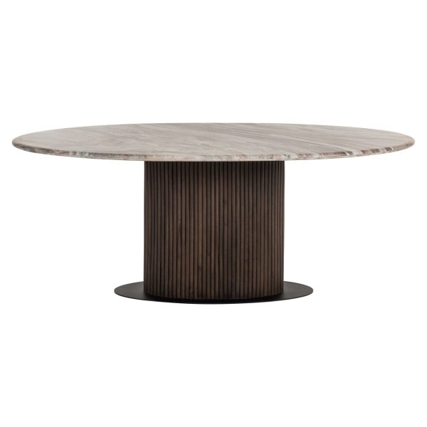 Eettafel Rasford dark brown oval 200 Richmond Interiors - Afbeelding 3