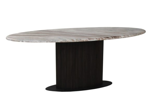 Eettafel Rasford dark brown oval 200 Richmond Interiors - Afbeelding 7