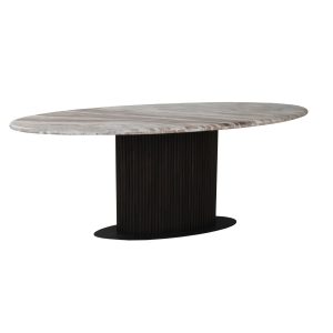 Eettafel Rasford dark brown oval 200 Richmond Interiors