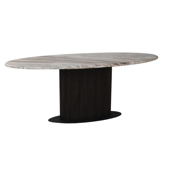 Eettafel Rasford dark brown oval 200 Richmond Interiors