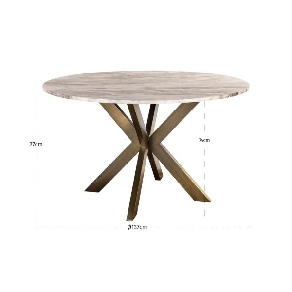 Eettafel Bottega 140Ø Richmond Interiors - Afbeelding 4