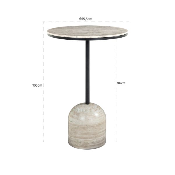 Bartafel Duncan sand 75Ø Richmond Interiors - Afbeelding 2