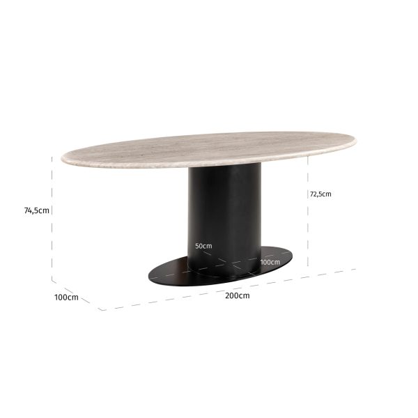 Eettafel Brodman sand 200 Richmond Interiors - Afbeelding 6
