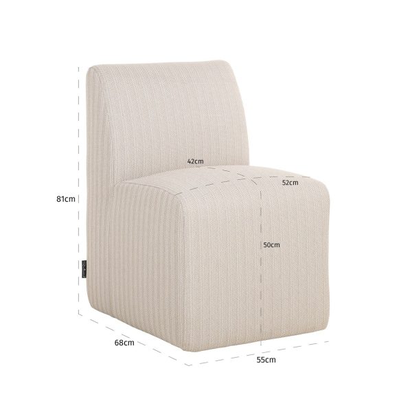 Outdoor eetkamerstoel Riva beige Richmond Interiors - Afbeelding 10