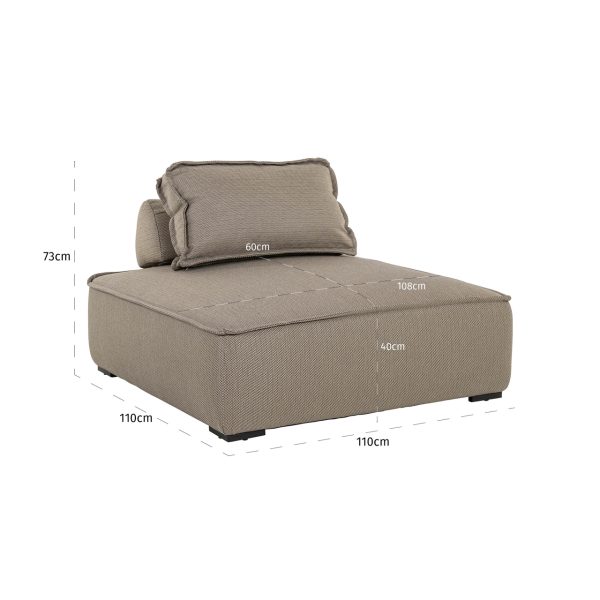 Outdoor lounge stoel Jondal taupe Richmond Interiors - Afbeelding 5
