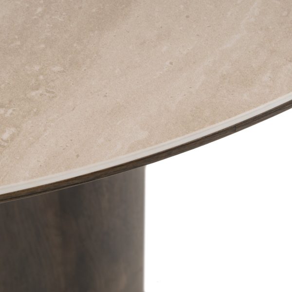 Eettafel Ritz brown 120Ø Richmond Interiors - Afbeelding 3