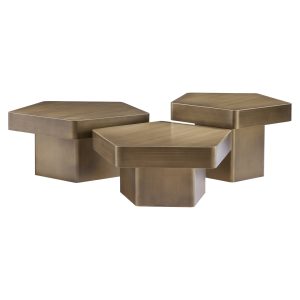 Salontafel Hexa brushed gold (Set of 3) Richmond Interiors