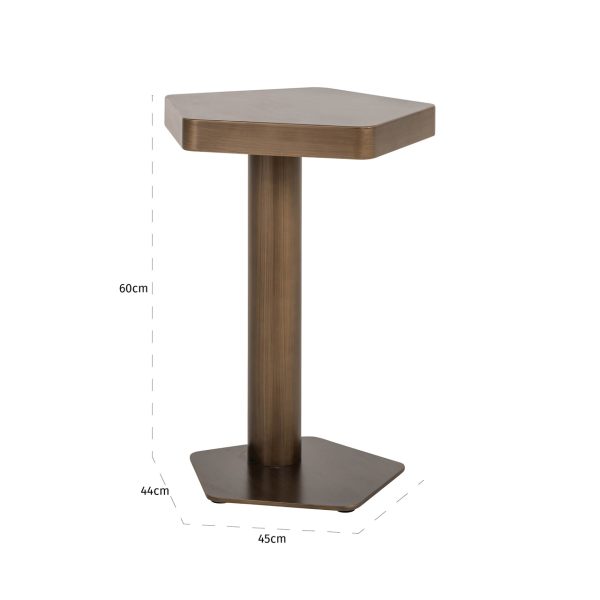 Sofa tafel Hexa brushed gold Richmond Interiors - Afbeelding 4