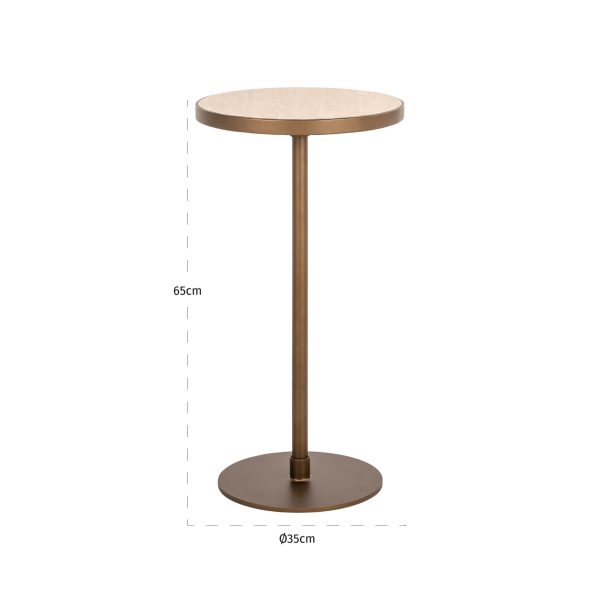 Bijzettafel Selly beige Richmond Interiors - Afbeelding 3