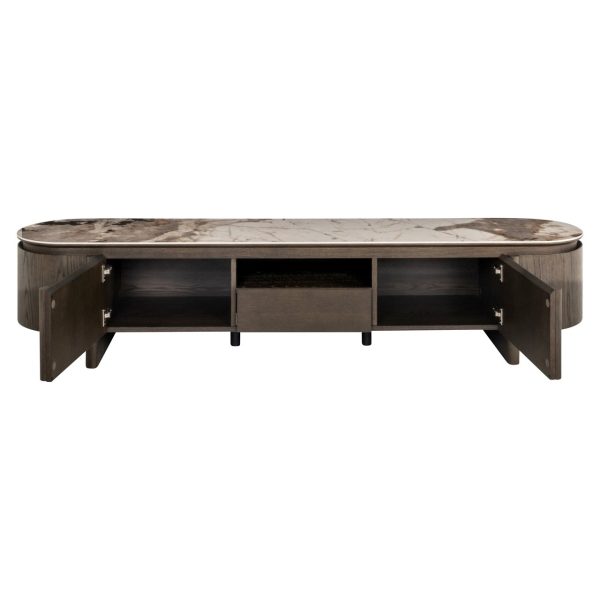 TV-meubel Langford brown Richmond Interiors - Afbeelding 6