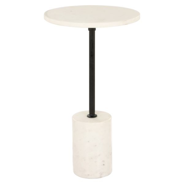 Bijzettafel Misty black/white 30Ø Richmond Interiors