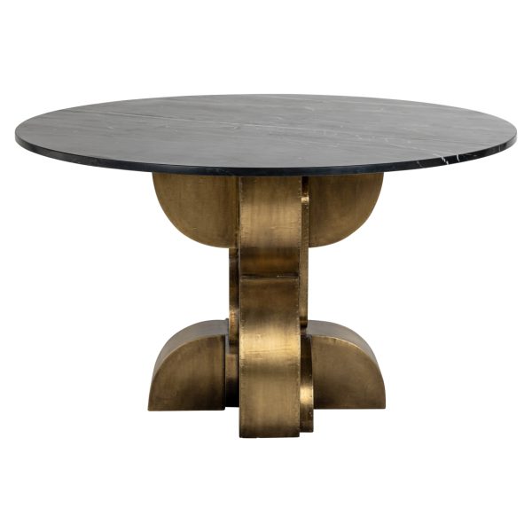 Eettafel Maddox black/gold 130Ø Richmond Interiors - Afbeelding 3