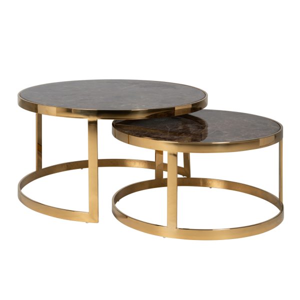Salontafel Conrad gold (Set of 2) Richmond Interiors